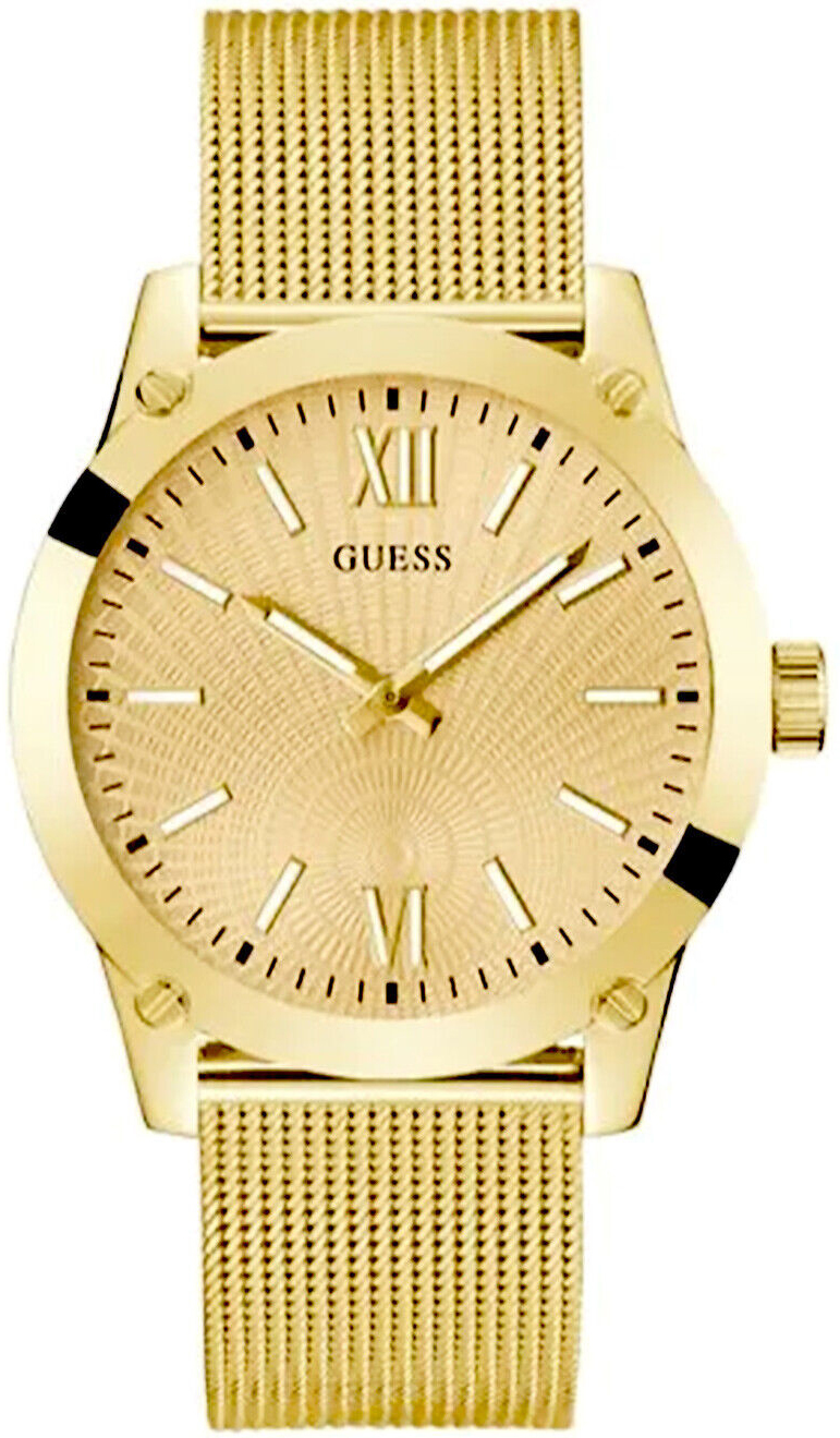 Guess Herrklocka GW0629G2 Crescent Guld/Gulguldtonat stål Ø44 mm - Guess