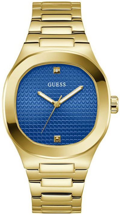 Guess Herrklocka GW0662G2 Headline Blå/Gulguldtonat stål Ø42 mm - Guess