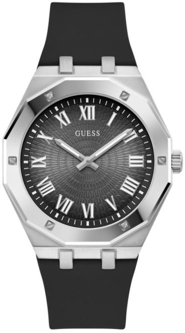Guess Herrklocka GW0663G1 Asset Grå/Gummi Ø42 mm - Guess