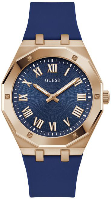 Guess Herrklocka GW0663G3 Asset Blå/Gummi Ø42 mm - Guess
