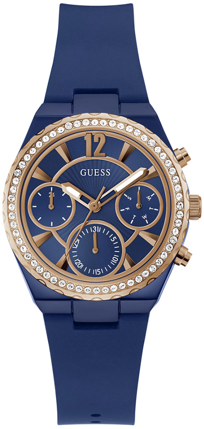 Guess Damklocka GW0697L3 Multifunction Blå/Gummi Ø36.5 mm - Guess