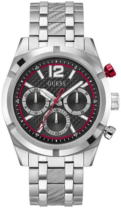 Guess Herrklocka GW0714G1 Resistance Svart/Stål Ø44 mm