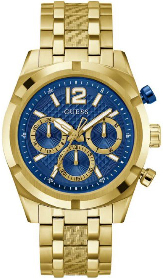 Guess Herrklocka GW0714G2 Resistance Blå/Gulguldtonat stål Ø44 mm - Guess