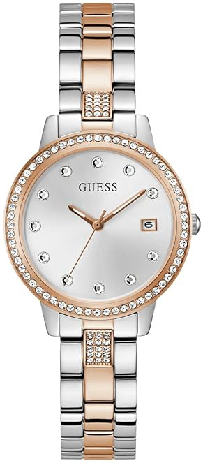 Guess Damklocka GW0725L2 Heartless Silverfärgad/Roséguldstonat - Guess
