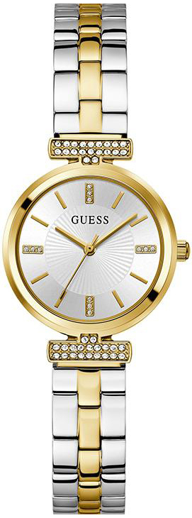 Guess Damklocka GW0762L5 Array Silverfärgad/Gulguldtonat stål Ø28 - Guess