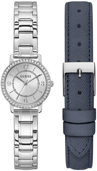 Guess Damklocka GW0808L1 Melody Silverfärgad/Läder Ø28 mm - Guess
