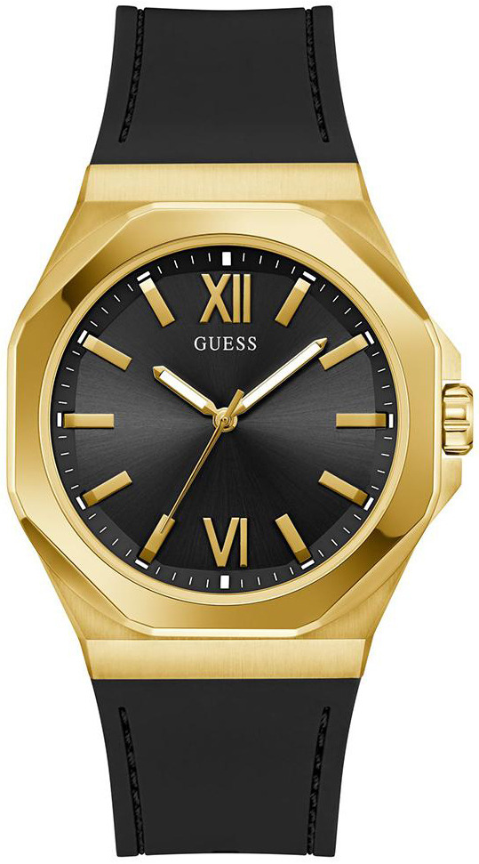 Guess Herrklocka GW0850G2 Emperor Svart/Gummi Ø42 mm
