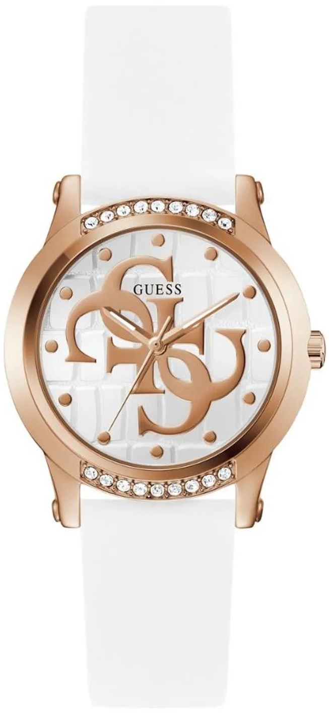 Guess Damklocka GW0860L4 Annette Vit/Gummi Ø36 mm - Guess