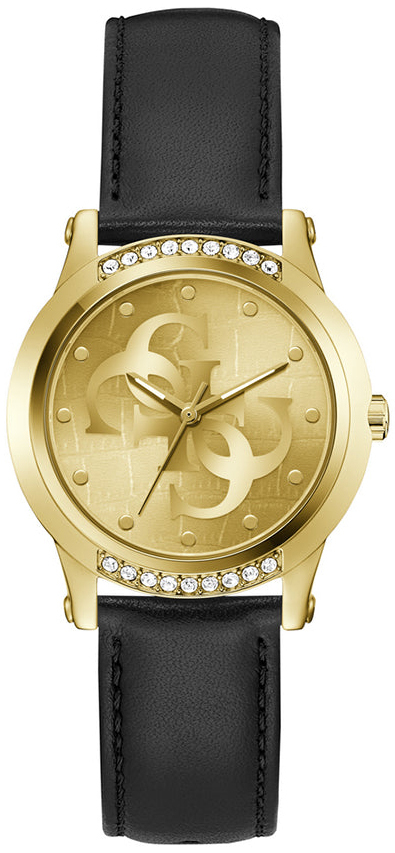 Guess Damklocka GW0860L5 Annette Guld/L&auml;der &Oslash;36 mm