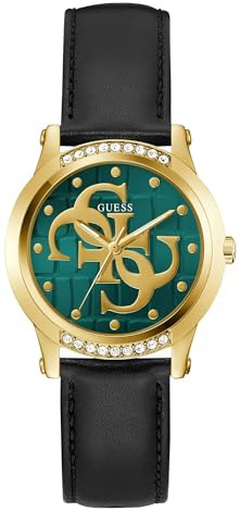 Guess Damklocka GW0860L6 Annette Grön/Läder Ø36 mm - Guess