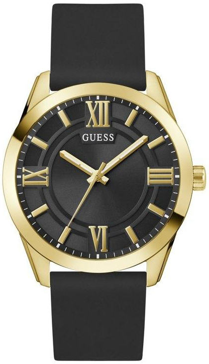 Guess Herrklocka GW0894G2 Elliot Svart/Gummi Ø44 mm