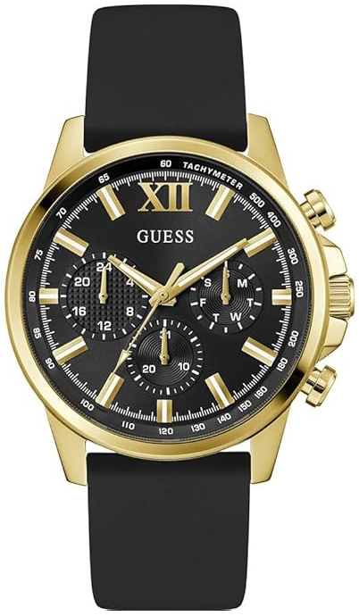 Guess Herrklocka GW0913G2 Walker Svart/Gummi Ø44 mm - Guess