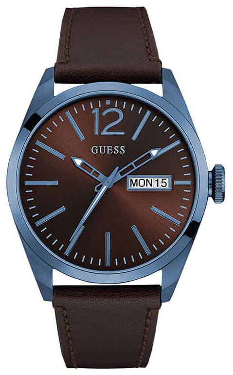 Guess Herrklocka W0658G8 Vertigo Brun/Läder Ø45 mm - Guess