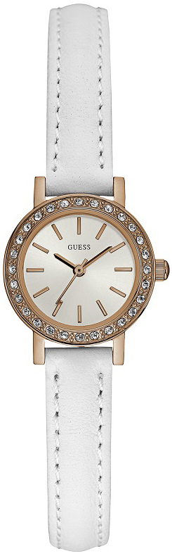 Guess Damklocka W0885L10 Vit/Läder Ø23 mm - Guess