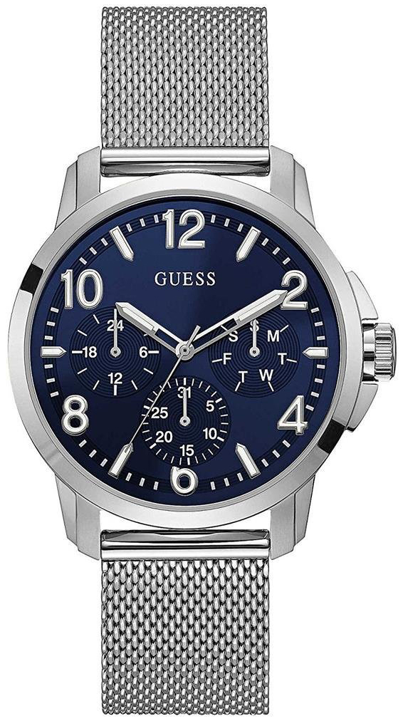 Guess Herrklocka W1040G1 Iconic Blå/Stål Ø42 mm - Guess