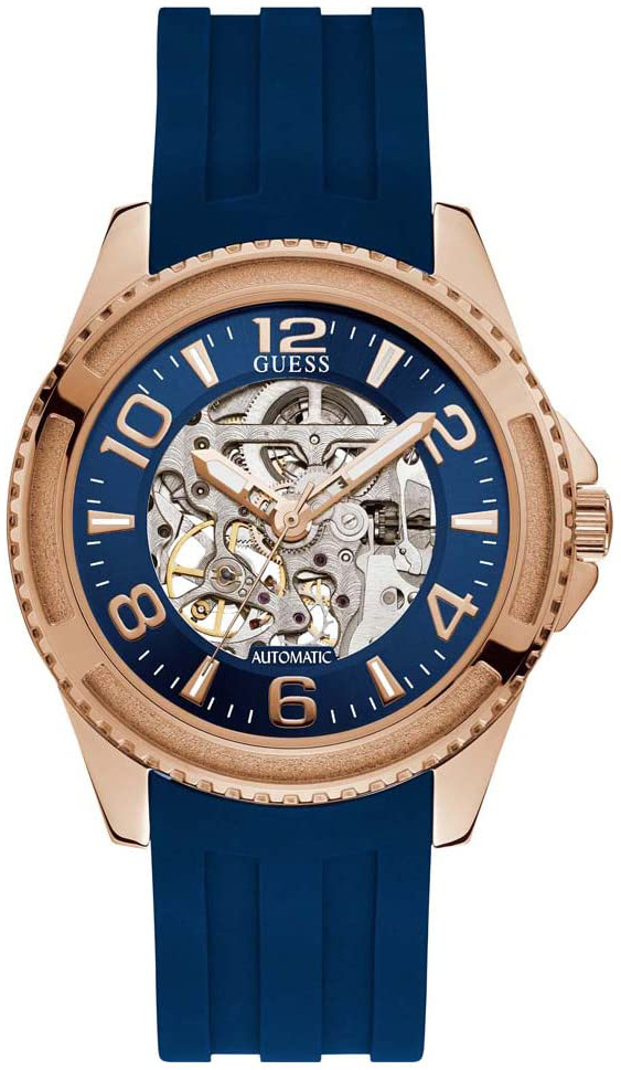 Guess Herrklocka W1268G3 Blå/Gummi Ø44 mm - Guess