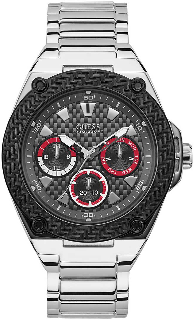 Guess Herrklocka W1305G1 Svart/Stål Ø45 mm - Guess