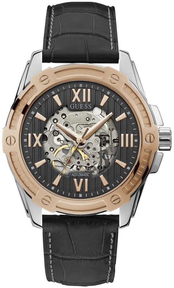 Guess Herrklocka W1308G1 Svart/Läder Ø45 mm - Guess