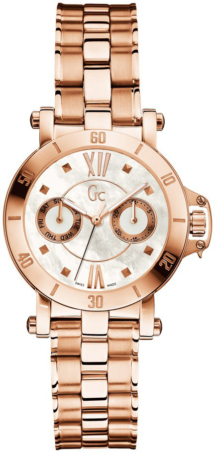 Guess Damklocka X74008L1S Vit/Roséguldstonat stål Ø36 mm - Guess