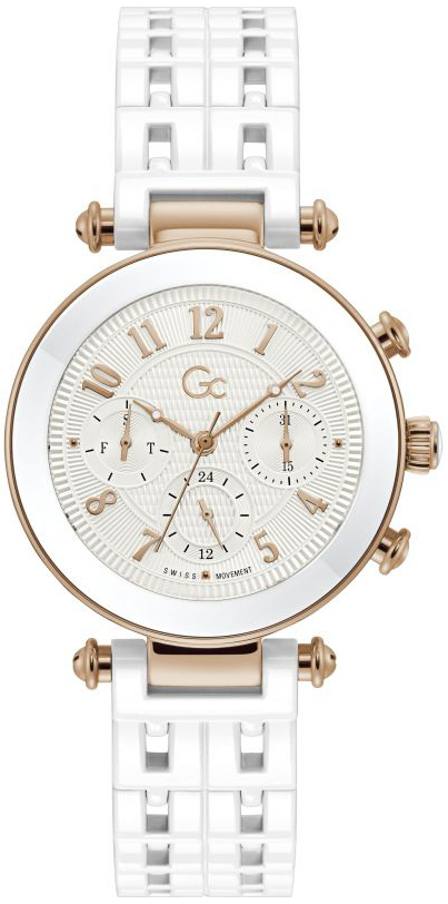 Guess Damklocka Y65001L1MF Collection Vit/Keramik Ø36 mm - Guess