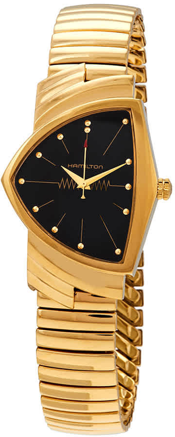 Hamilton H24301131 Ventura Svart/Gulguldtonat stål - Hamilton