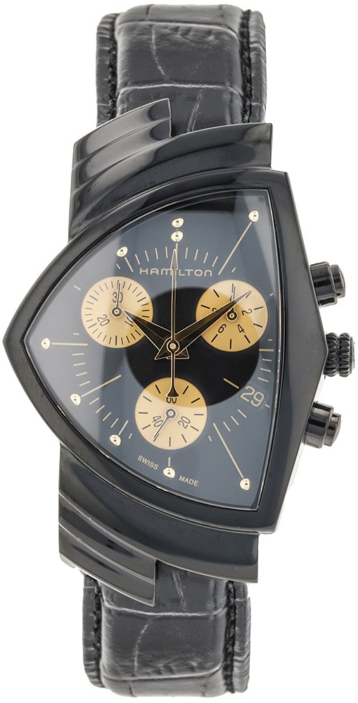 Hamilton H24402730 Ventura Svart/Läder - Hamilton