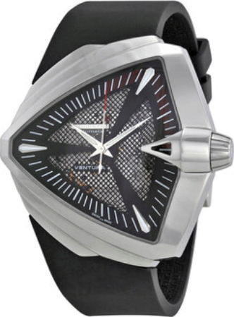 Hamilton Herrklocka H24655331 American Classic Ventura Svart/Gummi - Hamilton