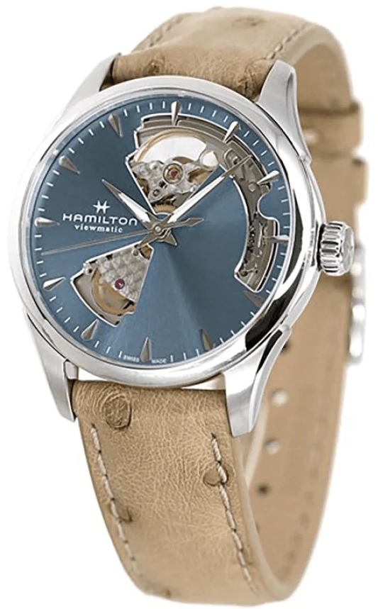 Hamilton Damklocka H32215840 Jazzmaster Blå/Läder Ø36 mm - Hamilton