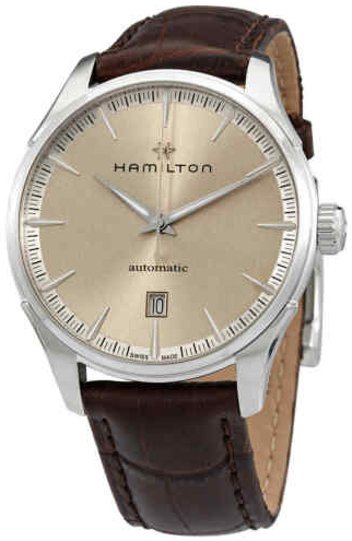 Hamilton Herrklocka H32475520 Jazzmaster Beige/Läder Ø40 mm - Hamilton
