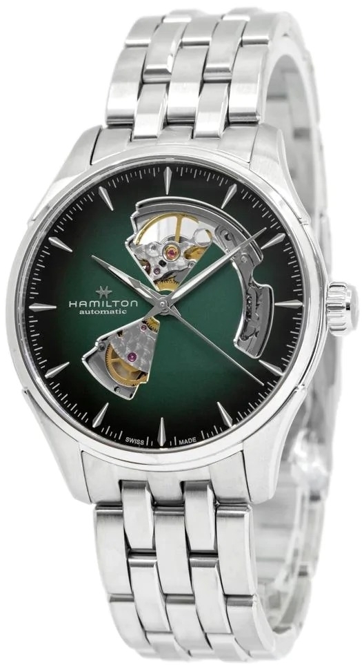 Hamilton Herrklocka H32675160 American Classic Jazzmaster Grön/Stål - Hamilton