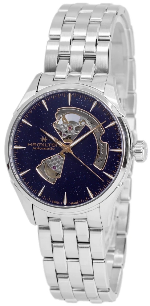 Hamilton Herrklocka H32705140 Jazzmaster Open Heart Auto Svart/Stål - Hamilton