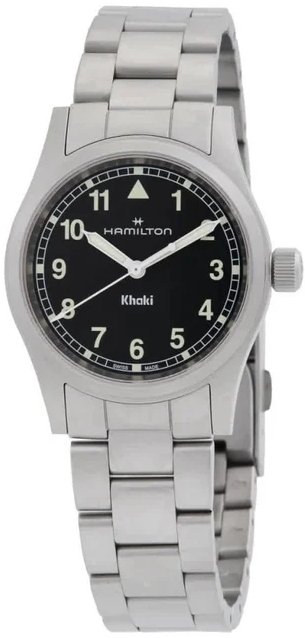 Hamilton Herrklocka H69301130 Khaki Field Svart/St&aring;l &Oslash;33 mm