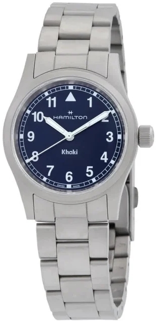 Hamilton Herrklocka H69301140 Khaki Field Bl&aring;/St&aring;l &Oslash;33 mm