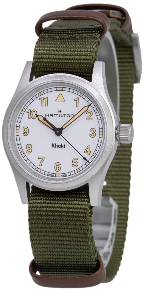Hamilton Damklocka H69301910 Khaki Field Vit/Textil Ø33 mm - Hamilton
