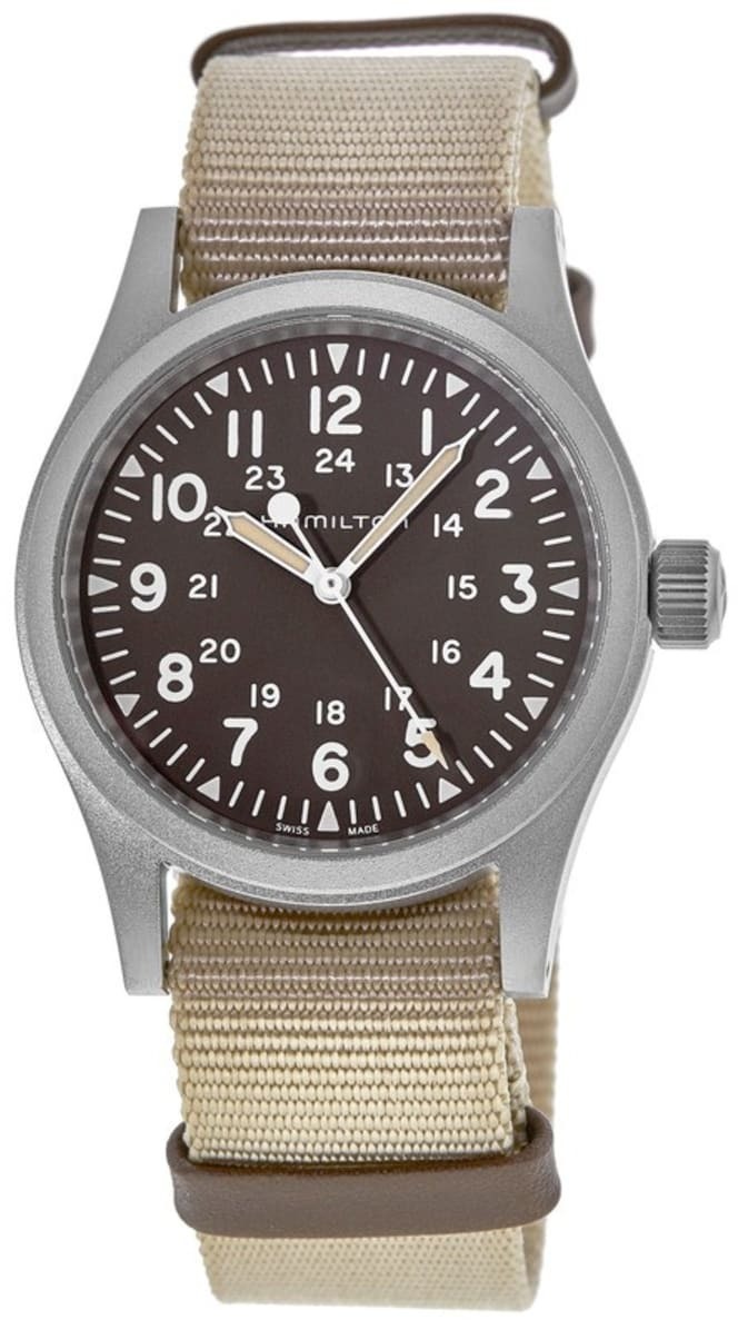 Hamilton Herrklocka H69439901 Khaki Field Brun/Textil Ø38 mm - Hamilton