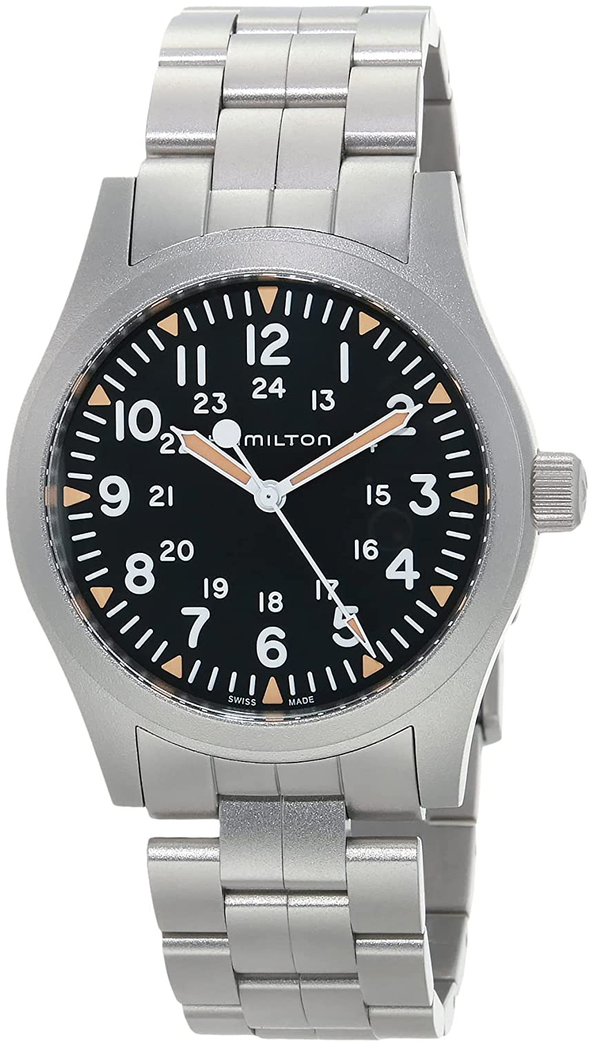 Hamilton Herrklocka H69529133 Khaki Field Svart/Stål Ø42 mm - Hamilton