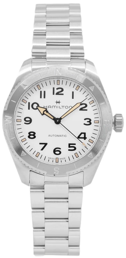 Hamilton Herrklocka H70315110 Khaki Field Expedition Auto Vit/Stål - Hamilton