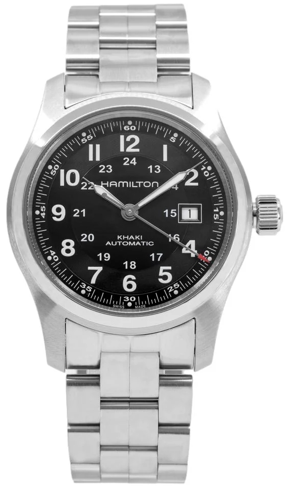 Hamilton Herrklocka H70515137 Khaki Field Svart/Stål Ø42 mm - Hamilton
