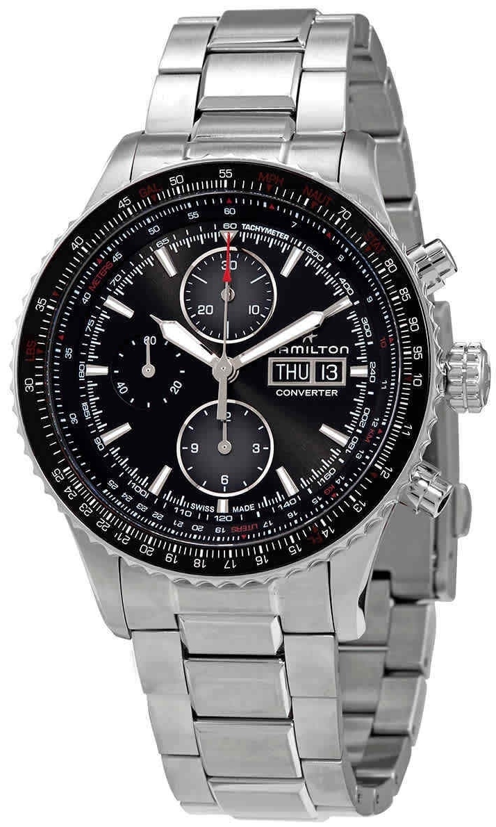 Hamilton Herrklocka H76726130 Khaki Aviation Svart/Stål Ø44 mm - Hamilton