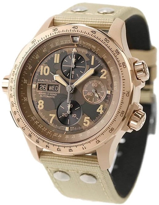 Hamilton Herrklocka H77916920 Khaki Aviation Brun/Läder Ø45 mm - Hamilton