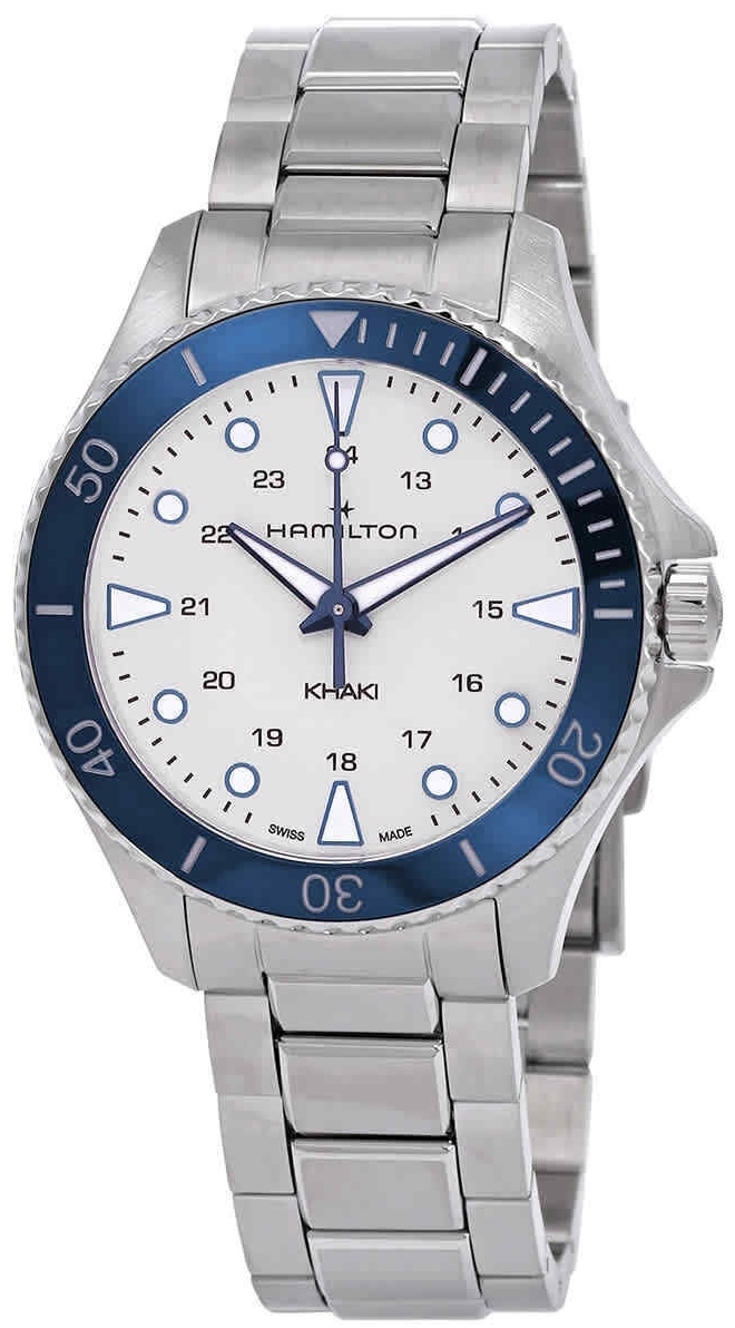 Hamilton H82231150 Khaki Navy Scuba Silverfärgad/Stål Ø37 mm - Hamilton
