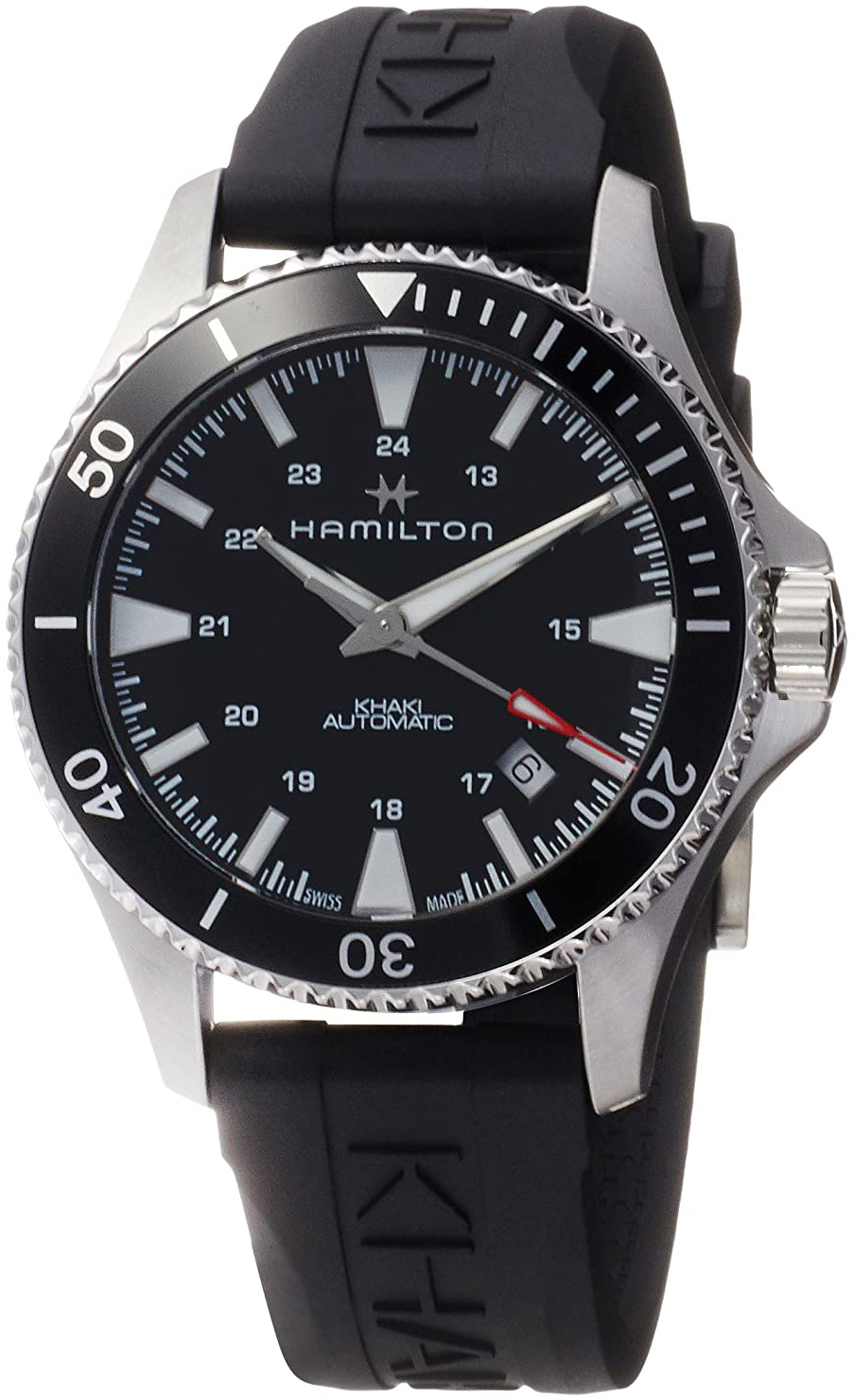 Hamilton Herrklocka H82335331 Khaki Navy Svart/Gummi Ø40 mm - Hamilton