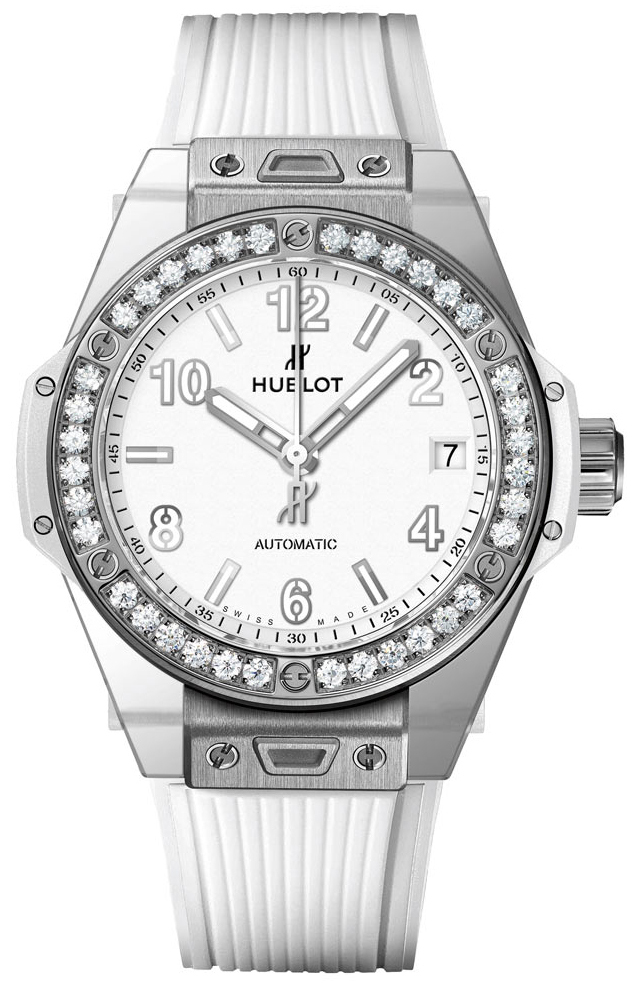 Hublot Damklocka 465.SE.2010.RW.1204 Big Bang 38mm Vit/Gummi Ø38 mm - Hublot