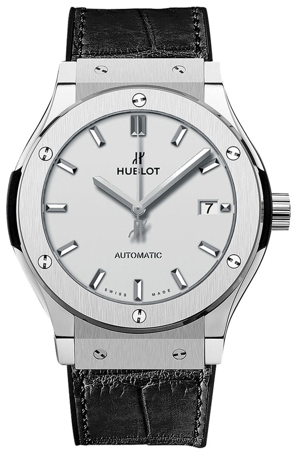 Hublot Classic Fusion Herrklocka 565.NX.2611.LR Silverfärgad/Läder Ø38