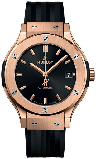 Hublot 565.OX.1480.RX Classic Fusion Svart/Gummi Ø38 mm - Hublot