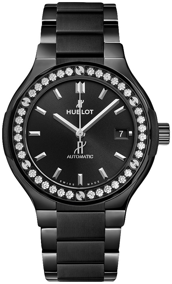 Hublot Damklocka 568.CM.1470.CM.1204 Classic Fusion Svart/Keramik - Hublot