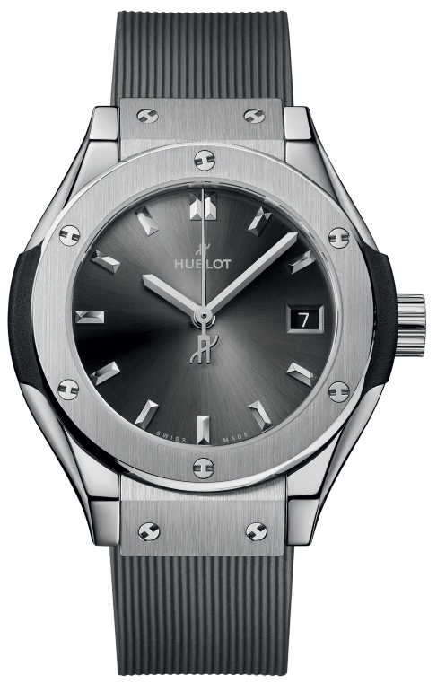Hublot Damklocka 591.NX.7070.RX Classic Fusion Grå/Gummi Ø29 mm - Hublot