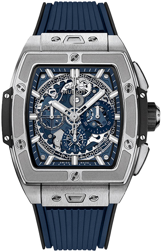 Hublot Herrklocka 642.NX.7170.RX Big Bang 42mm Blå/Gummi - Hublot