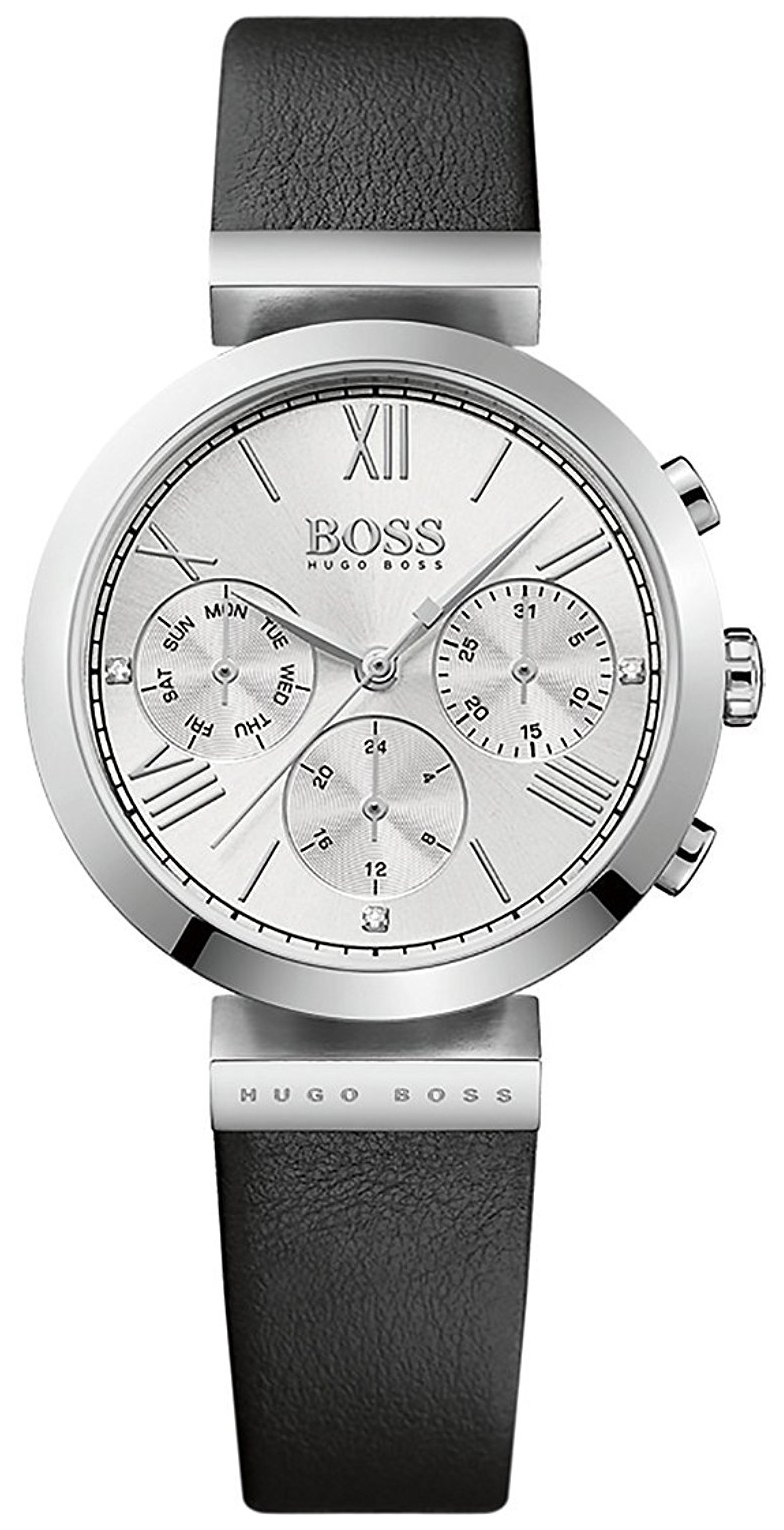 Hugo Boss Chronograph Damklocka 1502395 Silverfärgad/Läder Ø34 mm