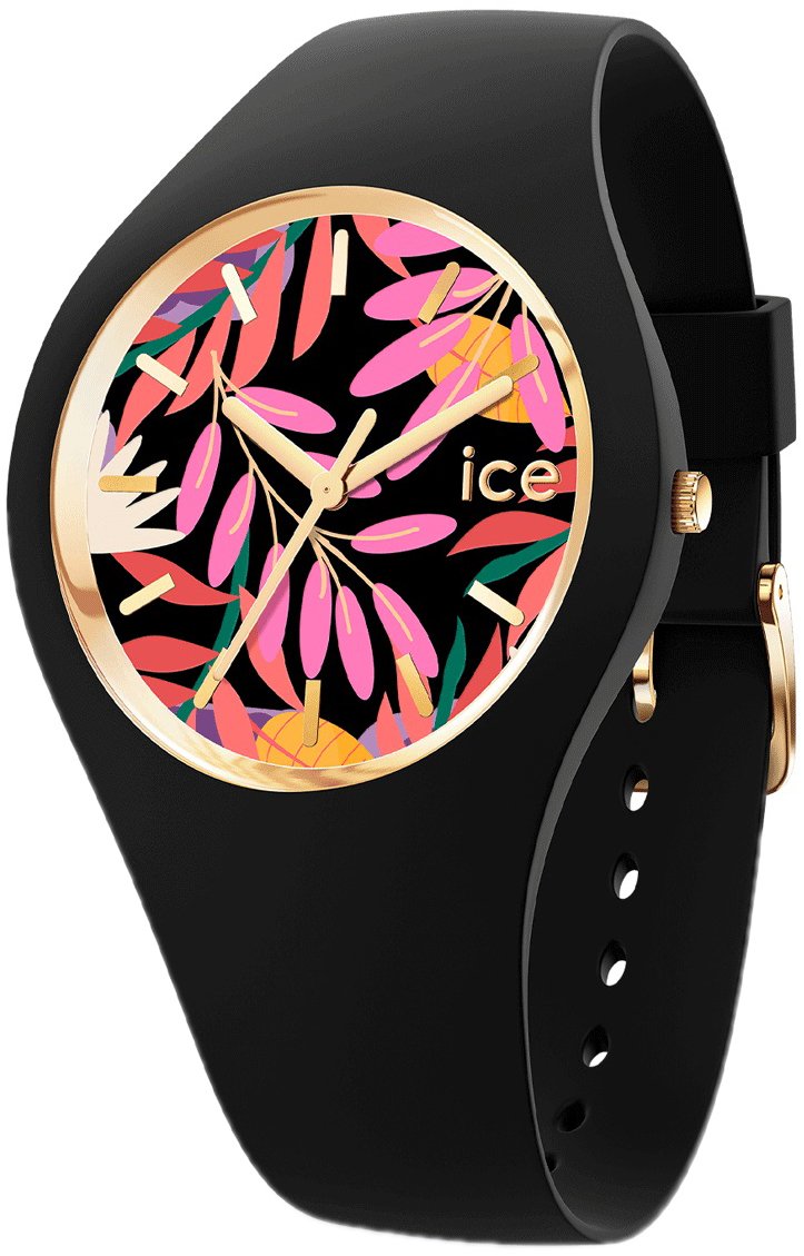 Ice Watch Damklocka 020514 Ice Flower Svart/Gummi Ø34 mm